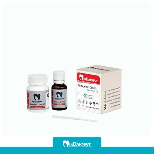 سمان موقت زینک اکساید اژنول نیک درمان Temponic Cement Reinforced