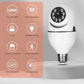 دوربین بی سیم لامپی چرخشی رنگی (Z-IOT CAM) — تصویر ۵