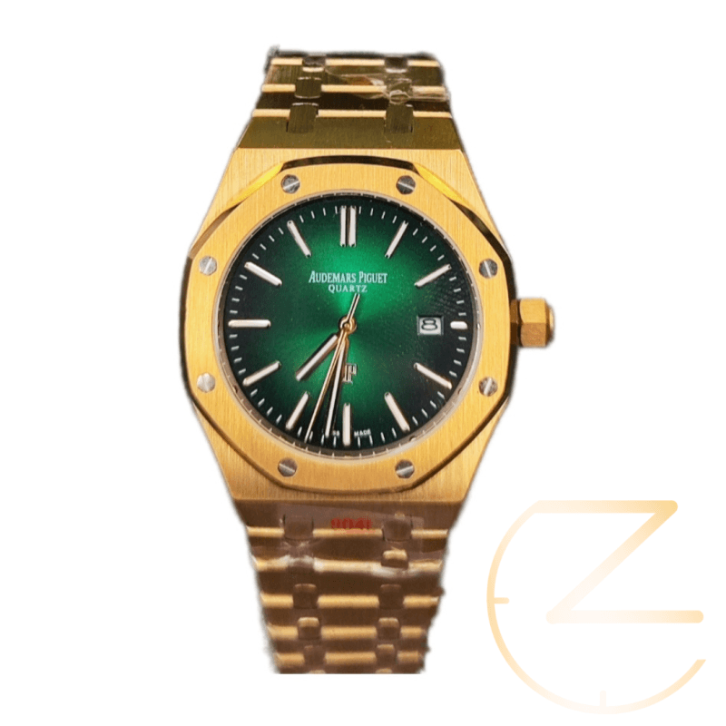ساعت مچی اودمار پیگه طلایی صفحه سبز Audemars piguet
