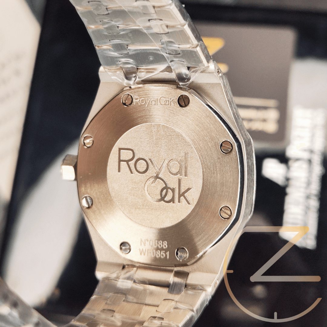 ساعت مچی اودمار پیگه استیل صفحه آبی (شطرنجی) Audemars piguet — تصویر ۱۲