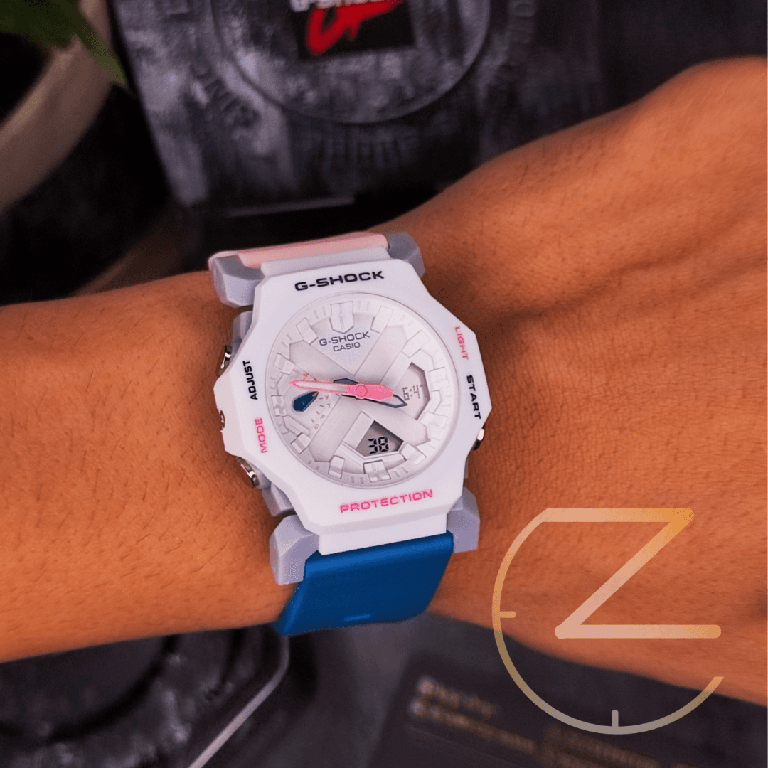 ساعت مچی کاسیو جیشاک مدل 2300 دورنگ(آبی و صورتی) G-Shock Casio 2300 — تصویر ۸