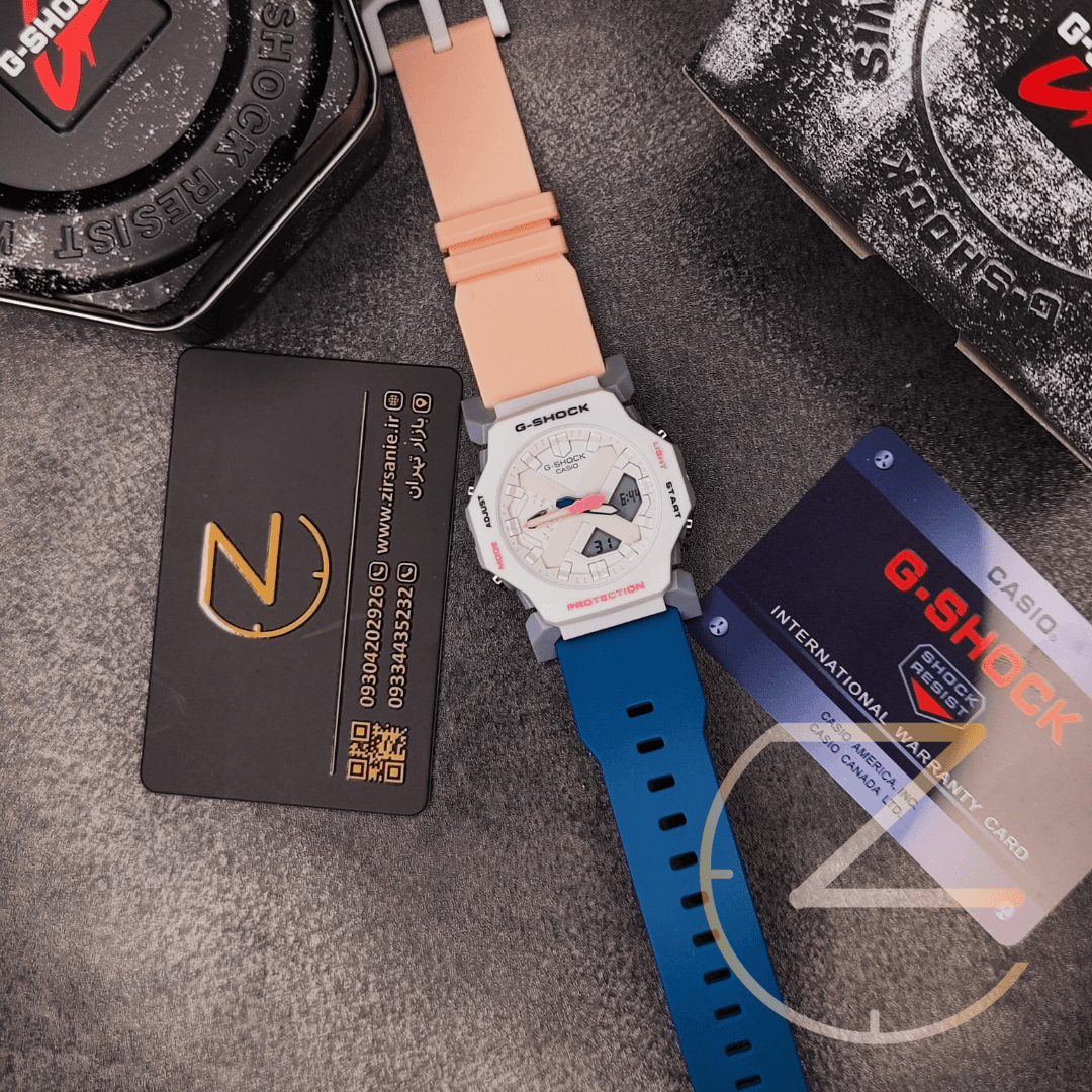 ساعت مچی کاسیو جیشاک مدل 2300 دورنگ(آبی و صورتی) G-Shock Casio 2300 — تصویر ۵