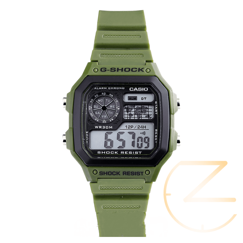ساعت مچی کاسیو جیشاک جهان نما سبز G-Shock Casio world time