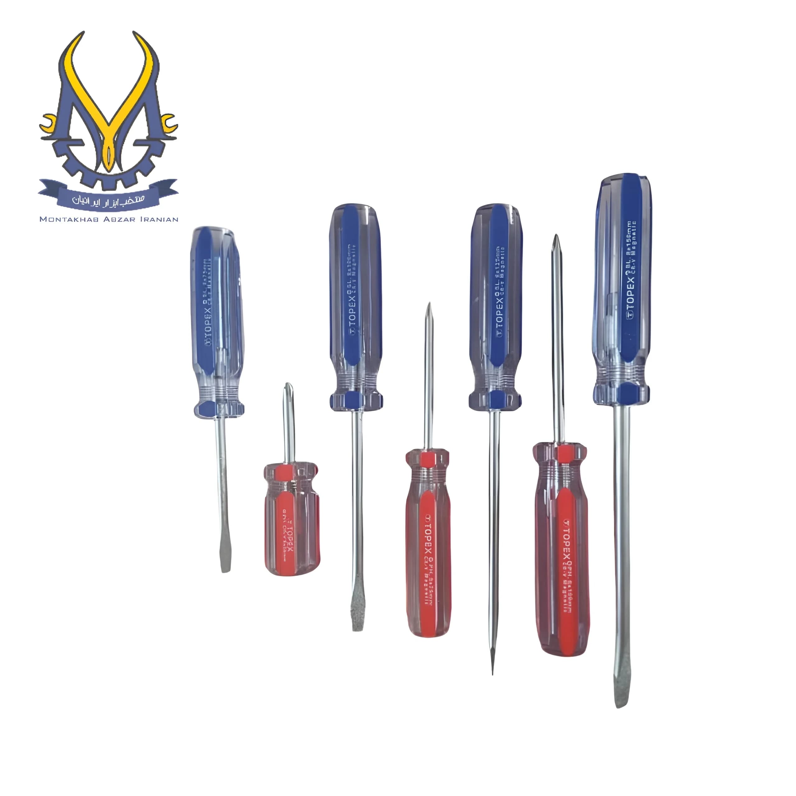 ست پیچ گوشتی 7 عددی دسته پلاستیکی تاپکس