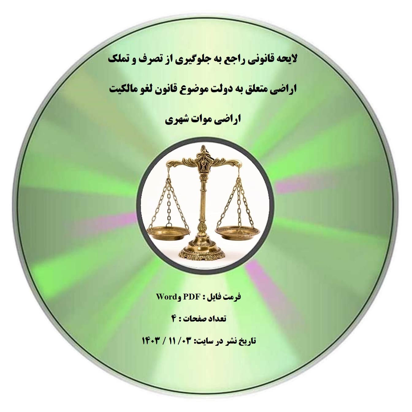 لایحه قانونی راجع به جلوگیری از تصرف و تملک اراضی متعلق به دولت موضوع قانون لغو مالکیت اراضی موات شهری