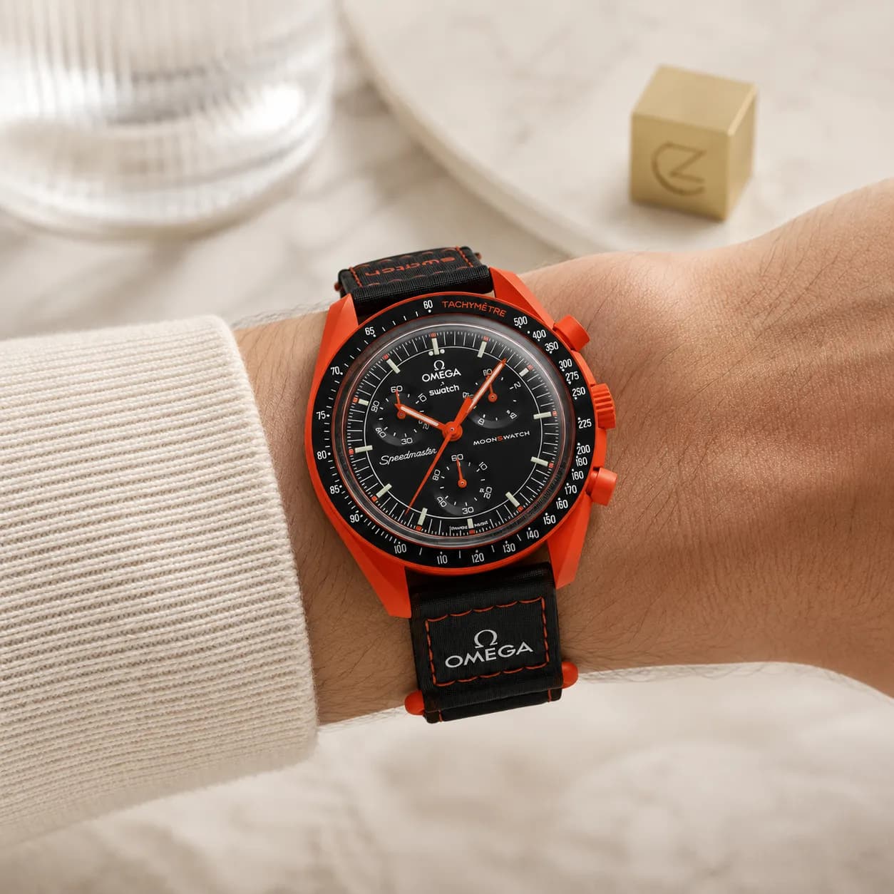 ساعت مچی امگا سواچ مدل آتشفشان Volcano model Omega Swatch — تصویر ۴