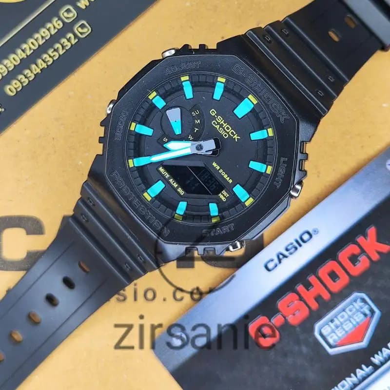 ساعت مچی مردانه کاسیو جی شاک فول مشکی Casio G-Shock Ga-2100 Full Black — تصویر ۹