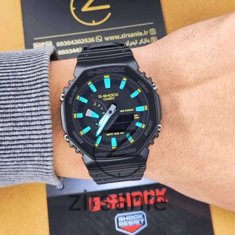 ساعت مچی مردانه کاسیو جی شاک فول مشکی Casio G-Shock Ga-2100 Full Black — تصویر ۲