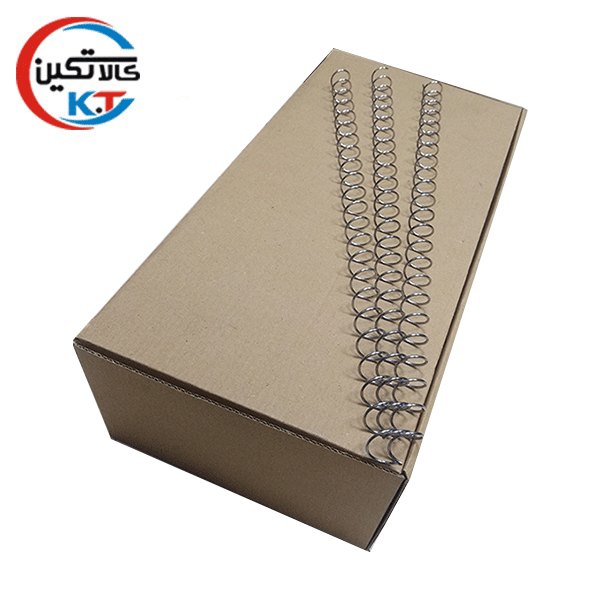 فنر مارپیچ گام پلاستیکی سایز 25 استیل (240 ورق) 100 عددی