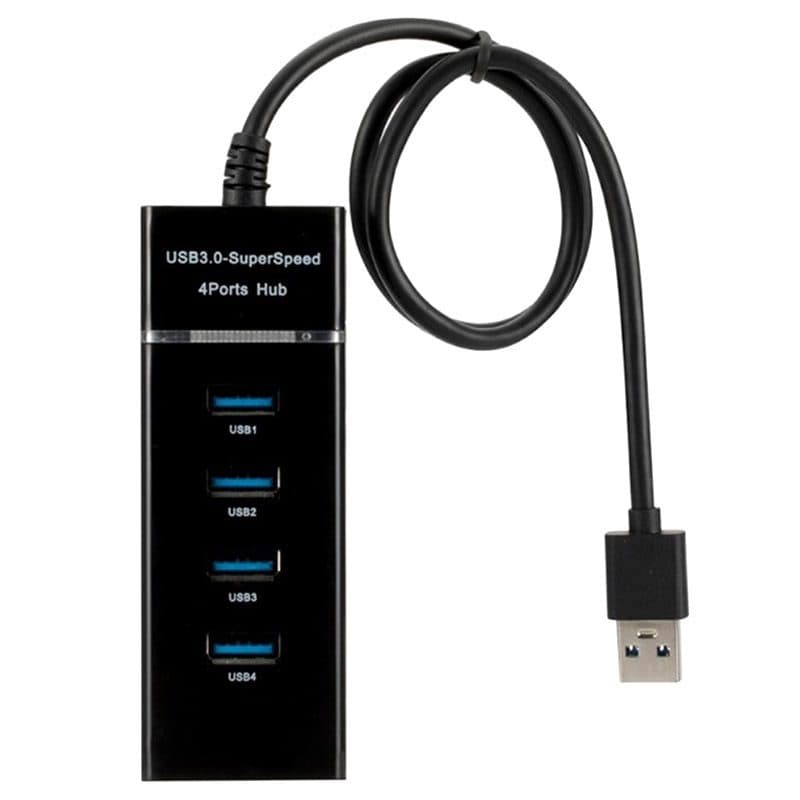 هاب 4 پورت 30سانتی پک آّبی HUB 4port USB3 — تصویر ۴
