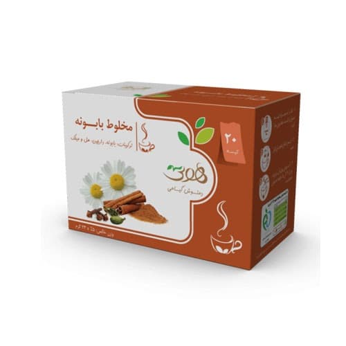 دمنوش گیاهی مخلوط بابونه هوتی