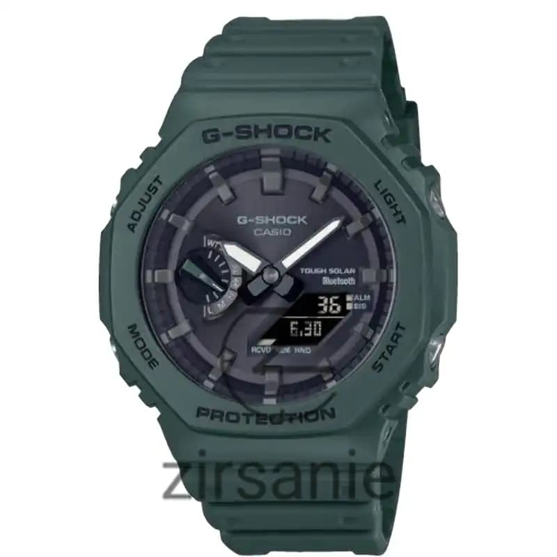 ساعت مچی مردانه کاسیو جی شاک سبز صفحه مشکی Casio G-Shock Ga-2100 Green with black screen