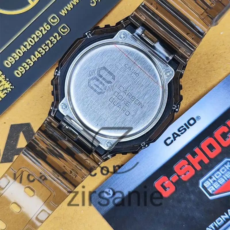 ساعت مچی مردانه کاسیو جی شاک بند شیشه ای صفحه آبی Casio G-Shock Ga-2100 Glass Blue screen — تصویر ۱۰