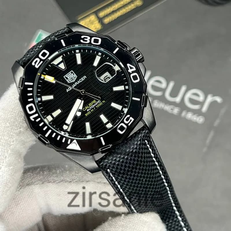 ساعت مچی مردانه تگ هویرAquarcer تک موتور اتوماتیک مشکی Tag Heuer Black Aquarcer — تصویر ۴