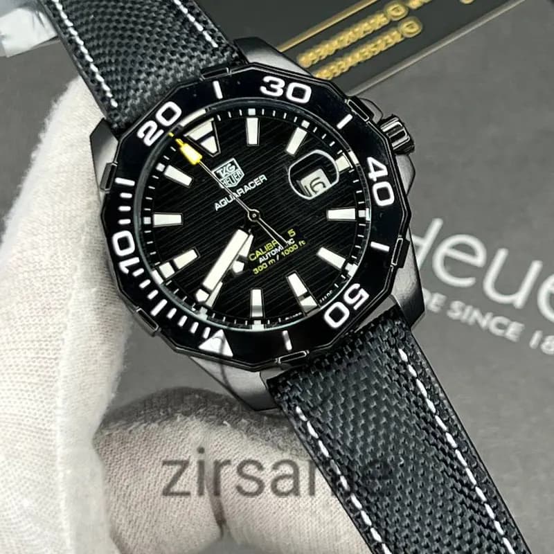 ساعت مچی مردانه تگ هویرAquarcer تک موتور اتوماتیک مشکی Tag Heuer Black Aquarcer — تصویر ۳
