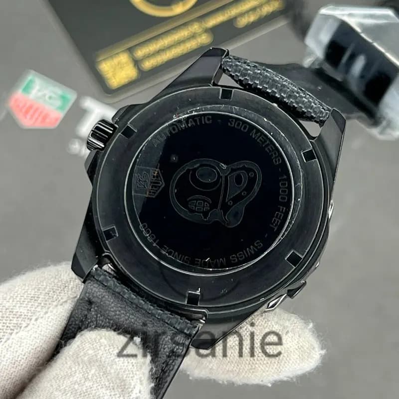 ساعت مچی مردانه تگ هویر Aquarcer تک موتور اتوماتیک فول مشکی Tag Heuer full Black Aquarcer — تصویر ۸