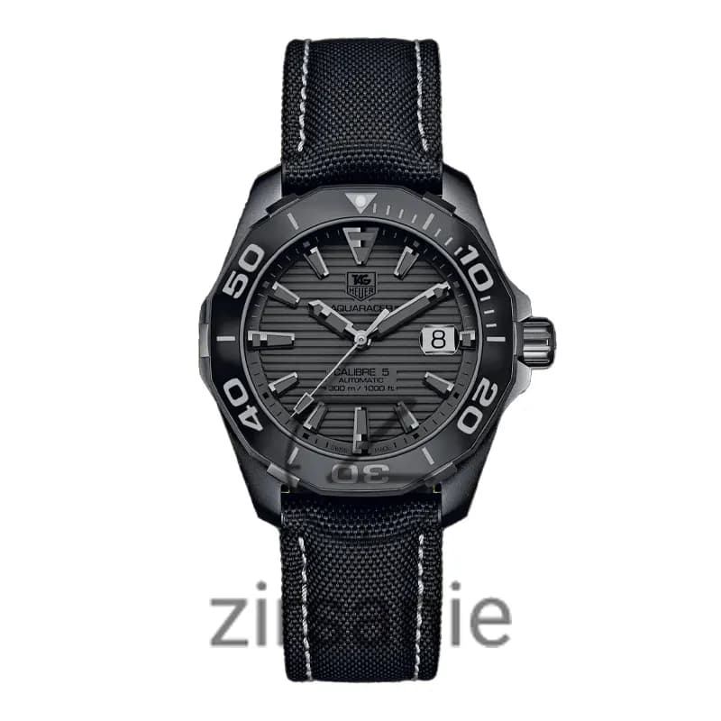 ساعت مچی مردانه تگ هویر Aquarcer تک موتور اتوماتیک فول مشکی Tag Heuer full Black Aquarcer — تصویر ۵