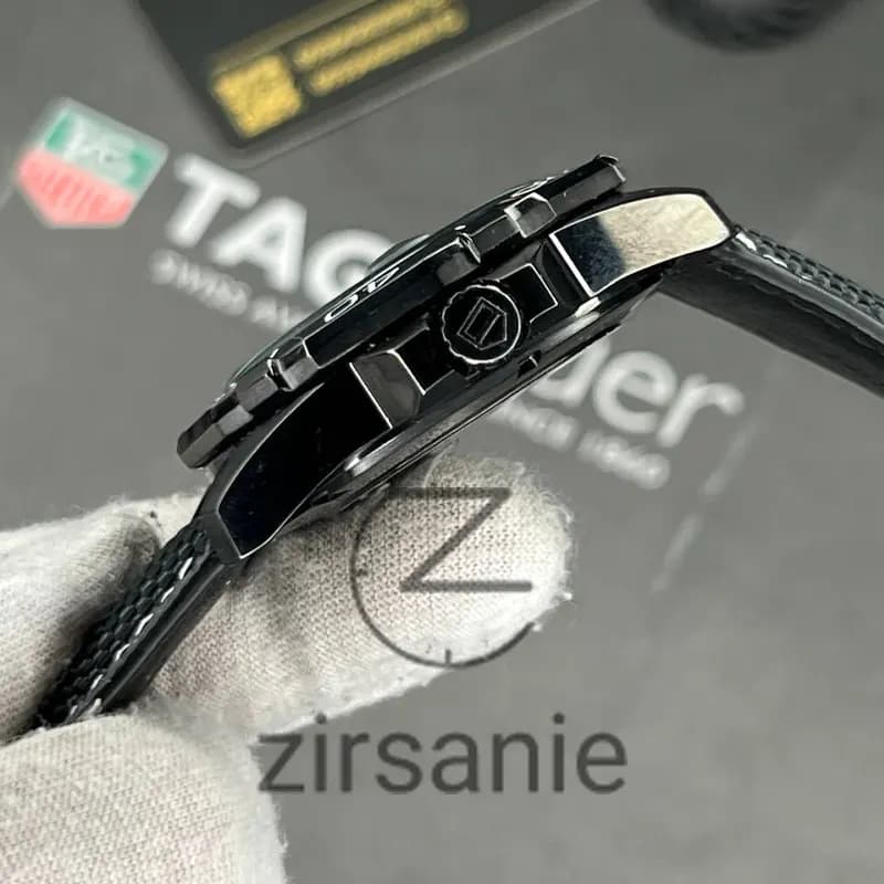 ساعت مچی مردانه تگ هویر Aquarcer تک موتور اتوماتیک فول مشکی Tag Heuer full Black Aquarcer — تصویر ۷