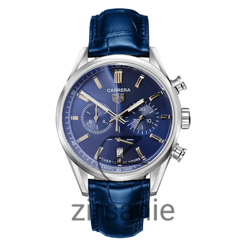 ساعت مچی مردانه تگ هویر سه موتور کرنوگراف سیلور صفحه آبی Tag Heuer Porsche Silver blue screen — تصویر ۹