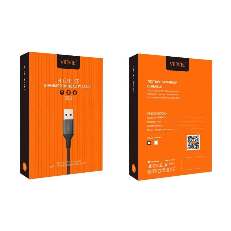 کابل شارژ لایتنینگ VIDVIE CB416 — تصویر ۶