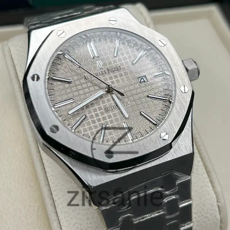 ساعت مچی مردانه اودمار پیگه سیلور طوسی Audemars Piguet silver gray — تصویر ۱۰