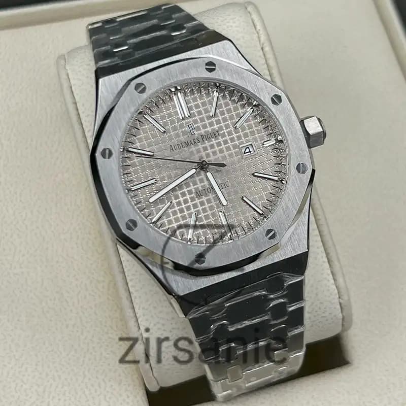 ساعت مچی مردانه اودمار پیگه سیلور طوسی Audemars Piguet silver gray — تصویر ۹