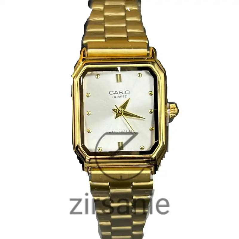 ساعت زنانه کاسیو کلاسیک سفید طلایی casio classic white and gold