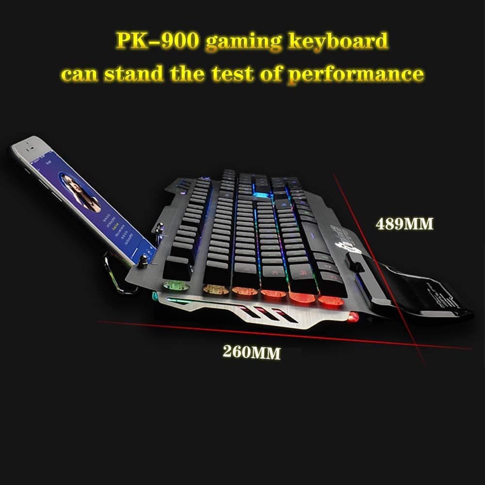 کیبورد مکانیکال 7pin PK-900 Mechanical RGB — تصویر ۵