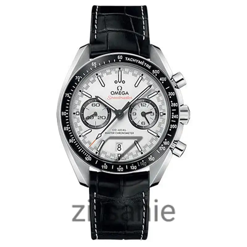 ساعت مچی مردانه امگا اسپید مستر کرنوگراف سیلور صفحه سفید Omega Speedmaster Chronograph Silver White Screen
