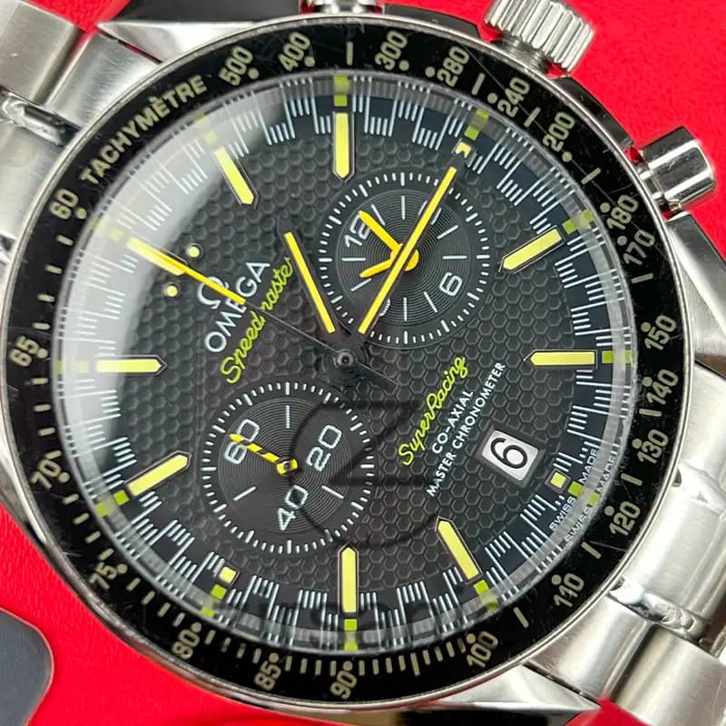 ساعت مچی مردانه امگا اسپید مستر کرنوگراف سیلور صفحه مشکی Omega Speedmaster Chronograph Silver Balck Screen — تصویر ۶