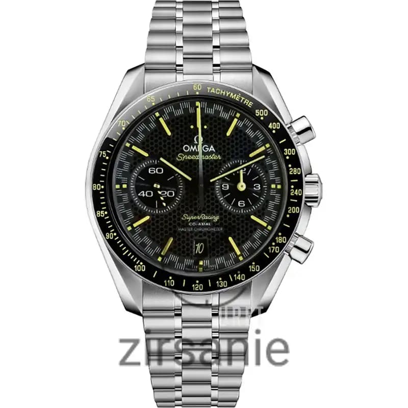 ساعت مچی مردانه امگا اسپید مستر کرنوگراف سیلور صفحه مشکی Omega Speedmaster Chronograph Silver Balck Screen