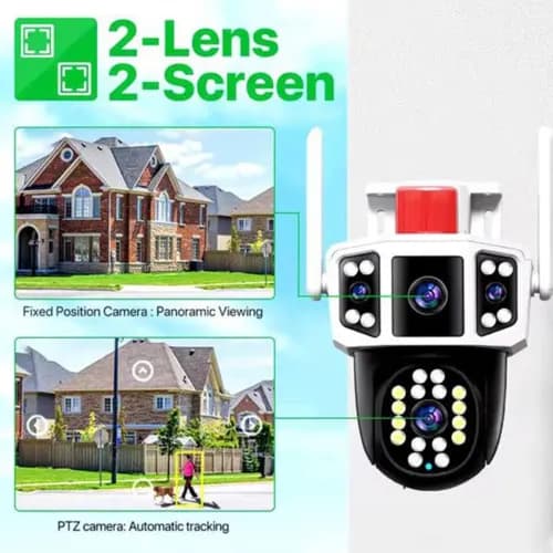 دوربین اسپیددام سیمکارتی 2 لنز V380-PRO مدل A3 — تصویر ۲