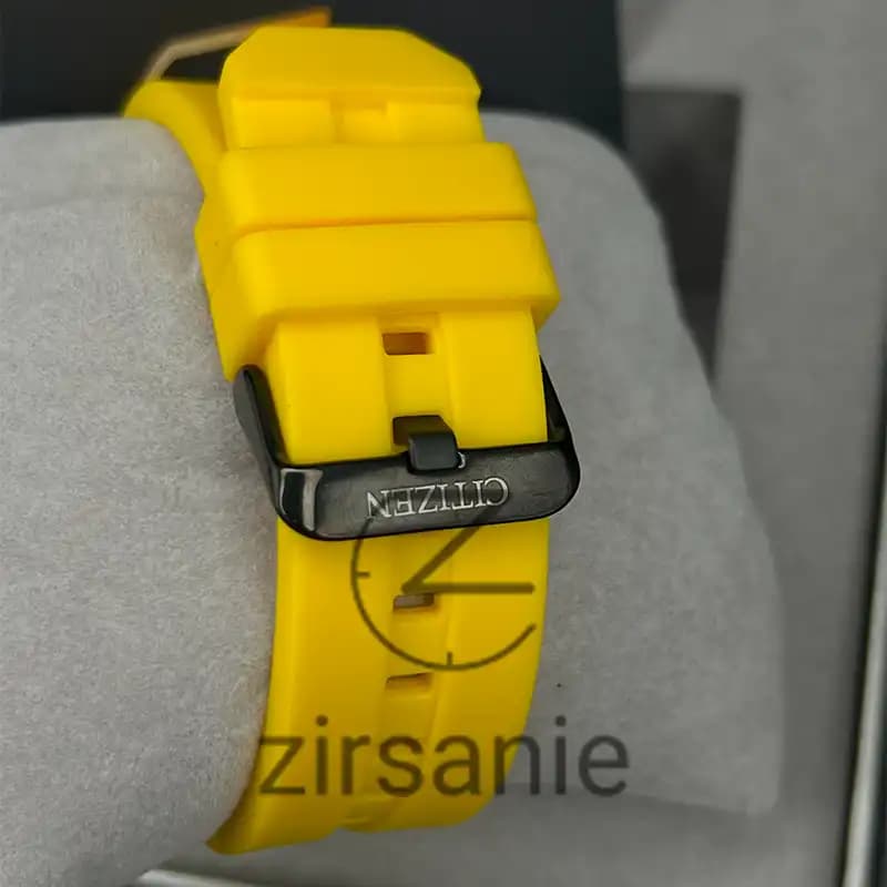 ساعت مچی مردانه سیتیزن کرنوگراف مشکی زرد Citizen Chronograph Black Yellow — تصویر ۵