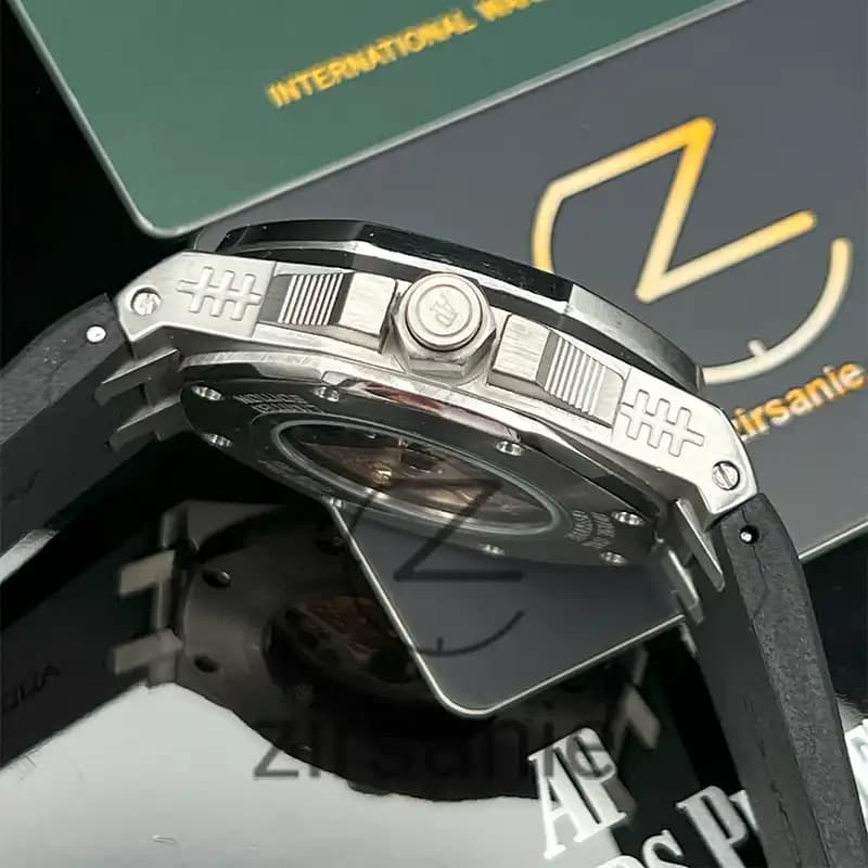 ساعت مچی مردانه اودمار پیگه افشور اکولایزر اتوماتیک سیلور مشکی Audemars Piguet Royal Oak Offshore Music Edition Silver Black — تصویر ۷