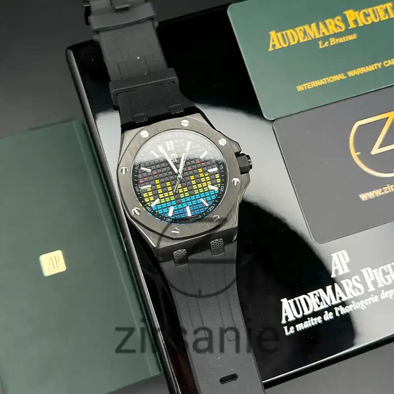 ساعت مچی مردانه اودمار پیگه افشور اکولایزر اتوماتیک مشکی Audemars Piguet Royal Oak Offshore Music Edition Black — تصویر ۱۰
