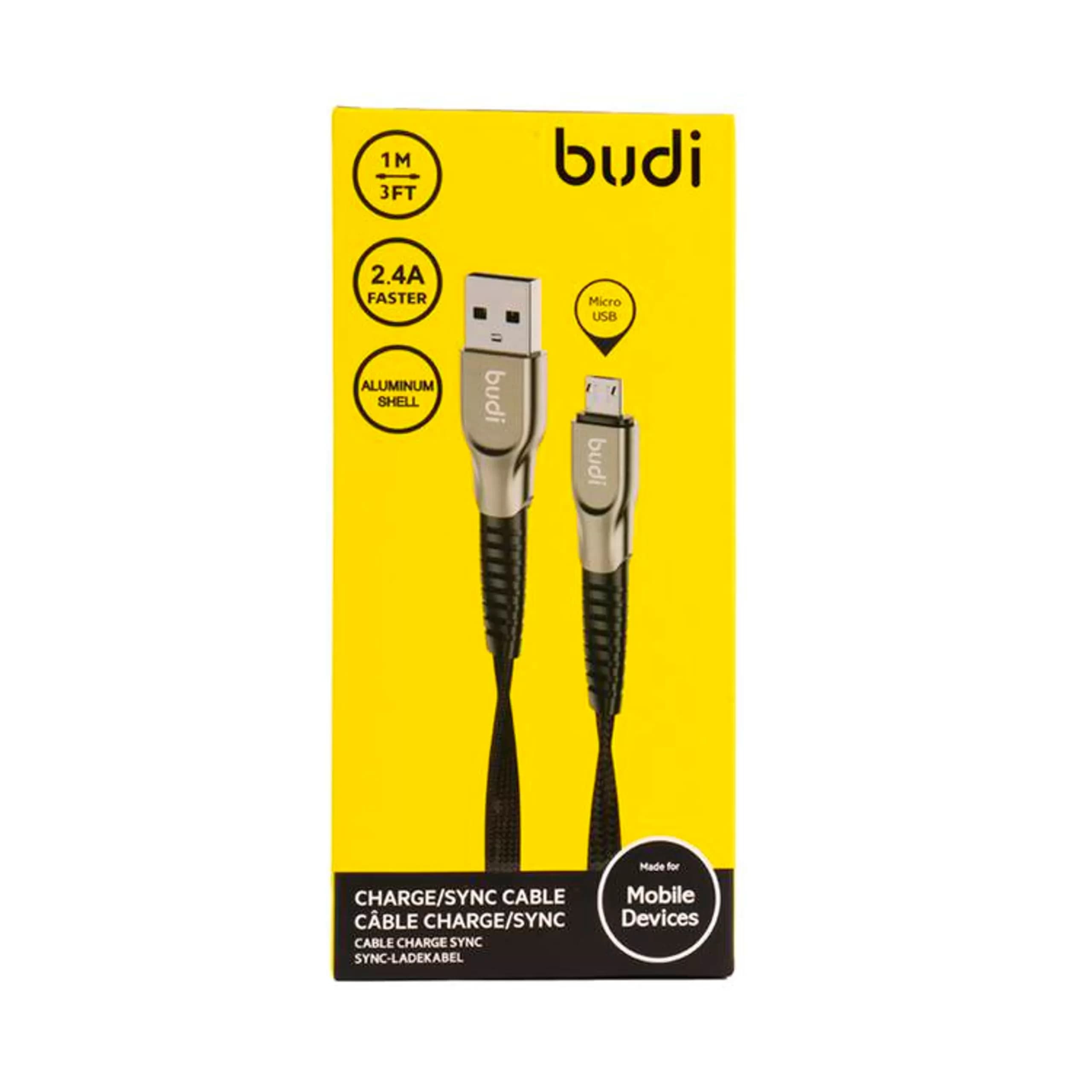 کابل شارژ میکرو یو اس بی Budi DC213M10B — تصویر ۴