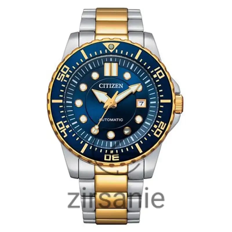 ساعت مچی مردانه سیتیزن اتوماتیک دورنگ سیلور-طلایی صفحه آبی Citizen Nj0128_80x Automatic Silver-Gold Blue Dial