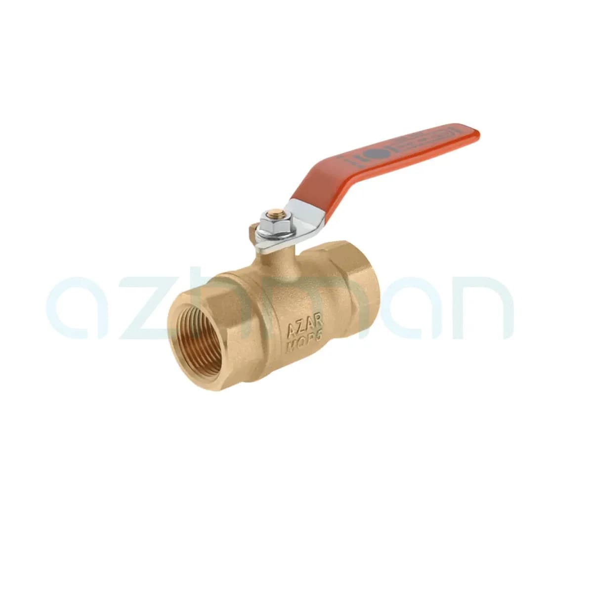 شیر گازی سنگین کد azar 101A سایز 1 اینچ آذر — تصویر ۲