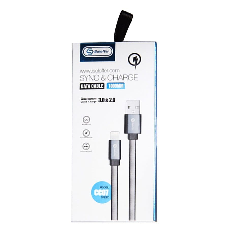 کابل شارژ Soloffer 1M CC07 — تصویر ۲