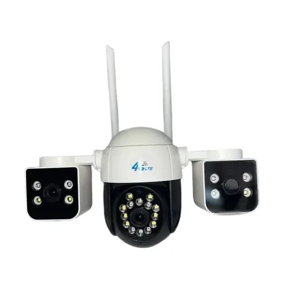 دوربین سیمکارت خور چرخشی سه لنزه S302 4G Smart Camera — تصویر ۴