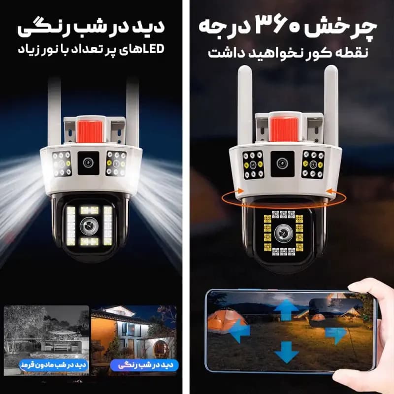 دوربین مینی اسپید دام بی سیم سیمکارتی V380 مدل IPC-V380-A3-18-4G — تصویر ۳