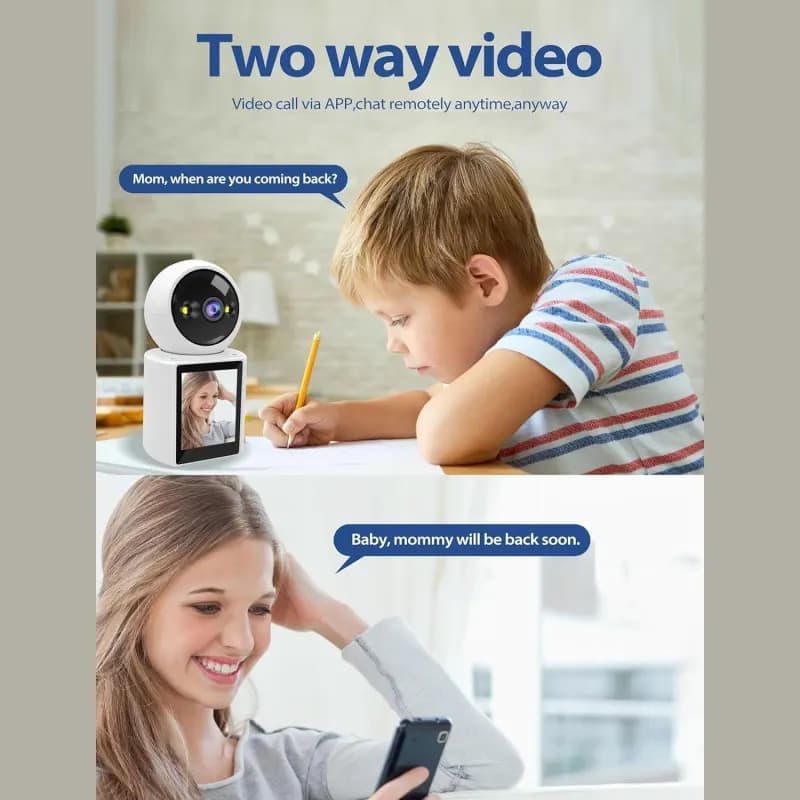 دوربین تماس تصویری هوشمند دوطرفه WiFi Full HD 1080P — تصویر ۴