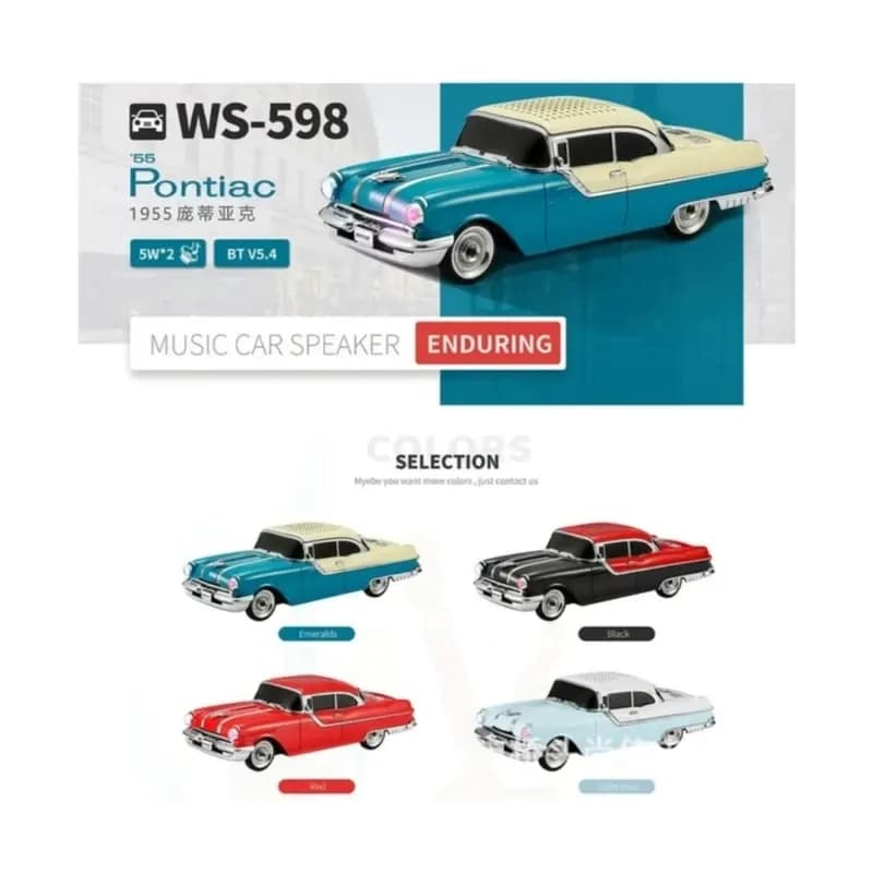 اسپیکر بلوتوثی قابل حمل وستر مدل WSTER WS-598 طرح شورلت — تصویر ۱۰