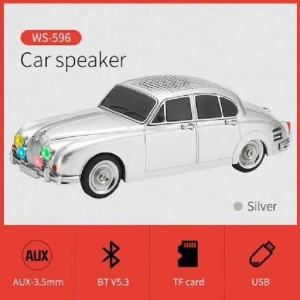 اسپیکر بلوتوثی قابل حمل وستر مدل WS-596 طرح ماشین کلاسیک — تصویر ۶