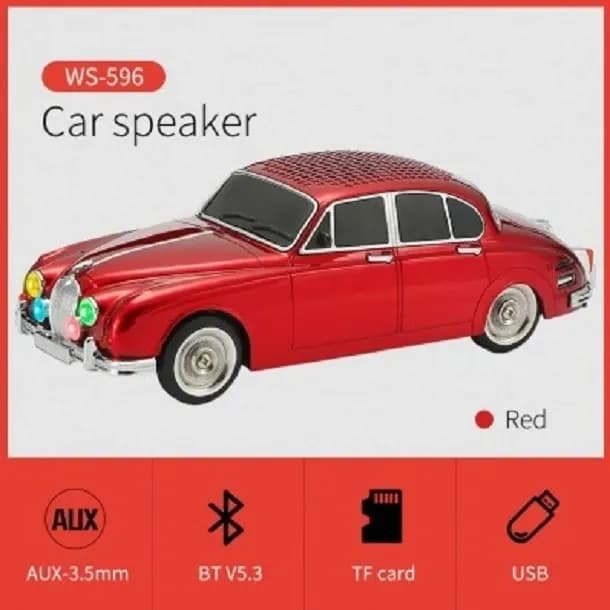 اسپیکر بلوتوثی قابل حمل وستر مدل WS-596 طرح ماشین کلاسیک — تصویر ۵