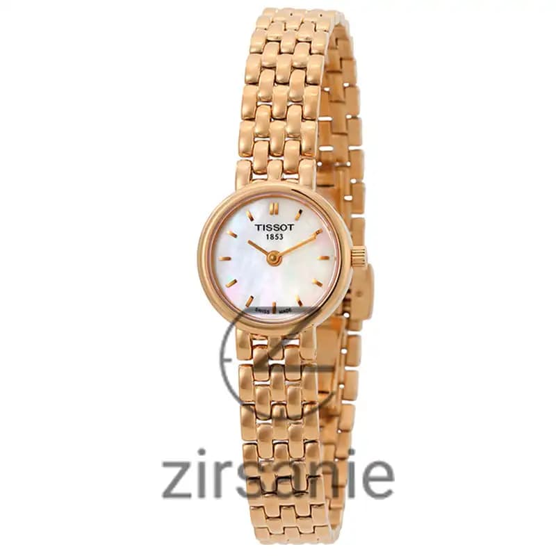 ساعت مچی زنانه تیسوت 1853 رزگلد صفحه سفید Tissot 1853 RoseGold White Screen