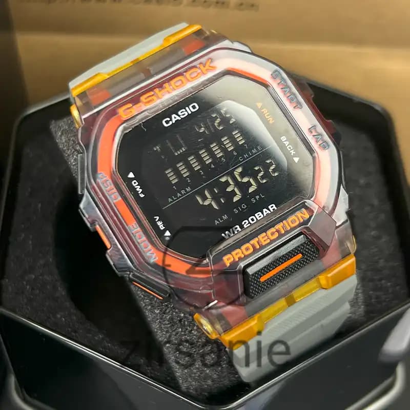 ساعت مچی مردانه کاسیو جی شاک نارنجی طوسی Casio G-Shock GBD-200sm Orange Gray — تصویر ۴
