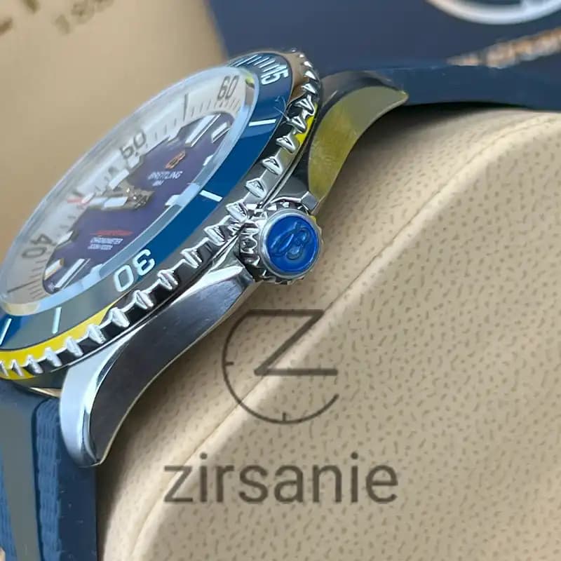 ساعت مردانه برایتلینگ سوپر اوشن اتومات سیلور سرمه‌ای Breitling Superocean Automatic Silver Navay — تصویر ۵