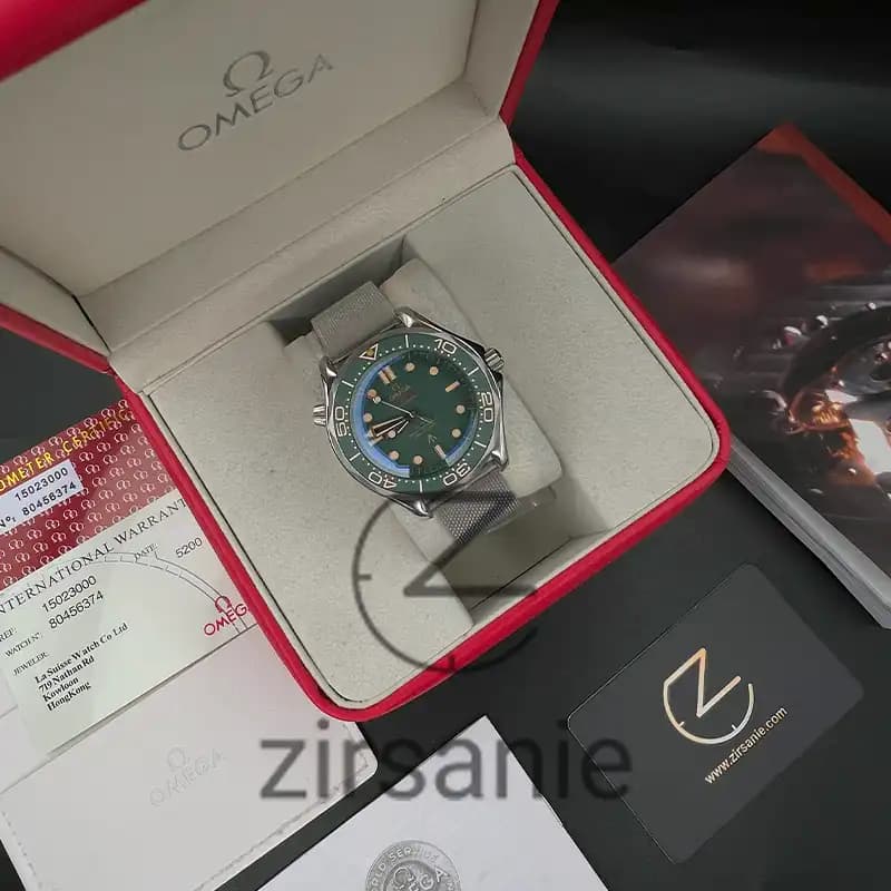 ساعت مچی مردانه امگا سی مستر 007 اتومات سیلور سبز Omega SeaMaster 007 Automatic Silver Green — تصویر ۱۱