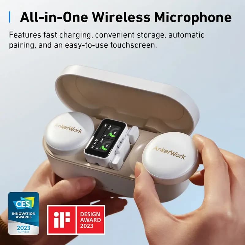 میکروفن یقه ای انکروورک مدل M650 Wireless Lavalier با درگاه اتصال Type-C و Lightning — تصویر ۵